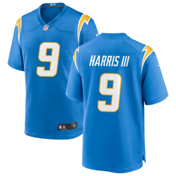 Mens Youths Kids Womens Tre Harris III Blue Stitched Jersey